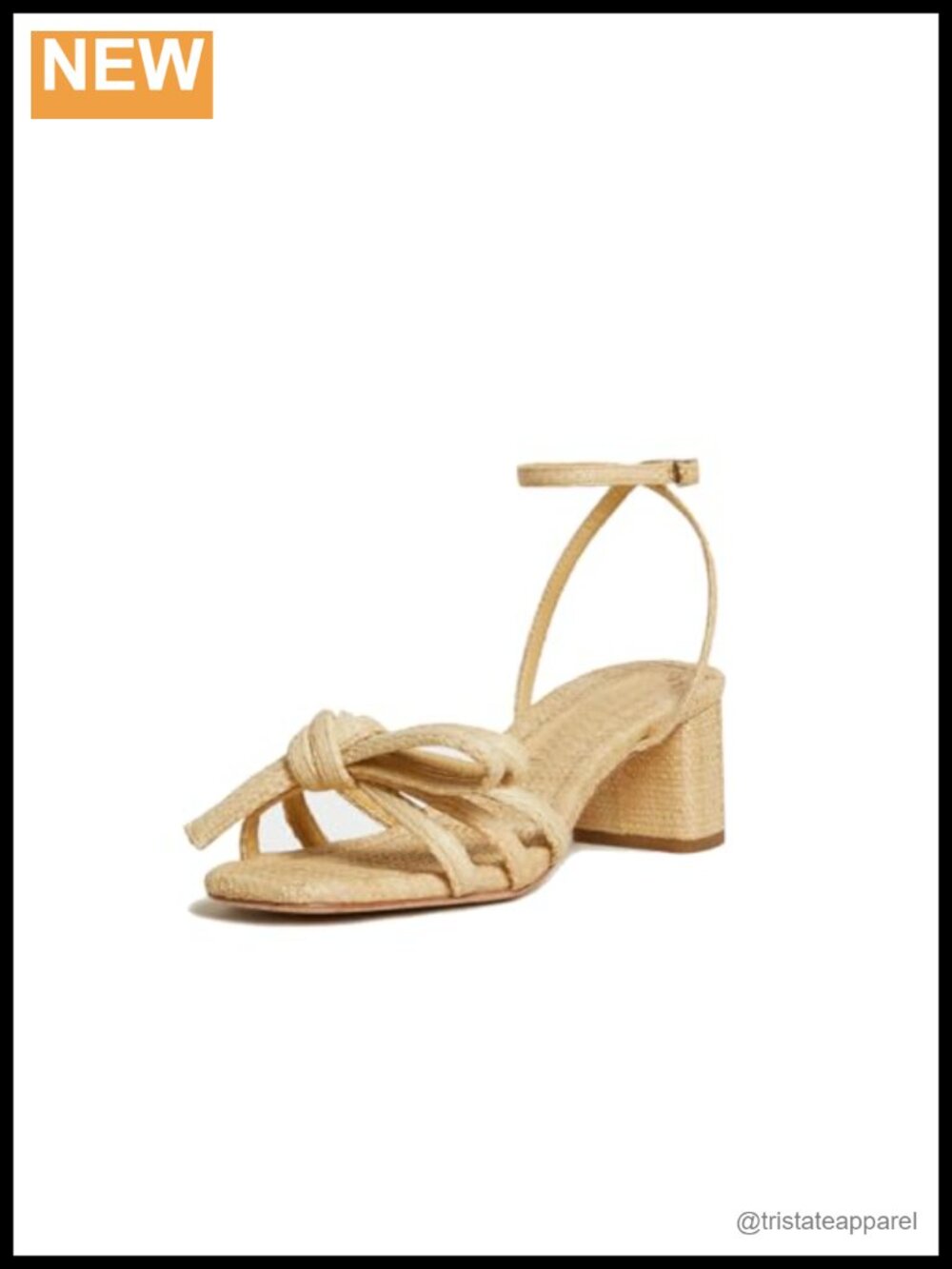 Bow Raffia Heeled Sandals Ankle Strap Open Toe